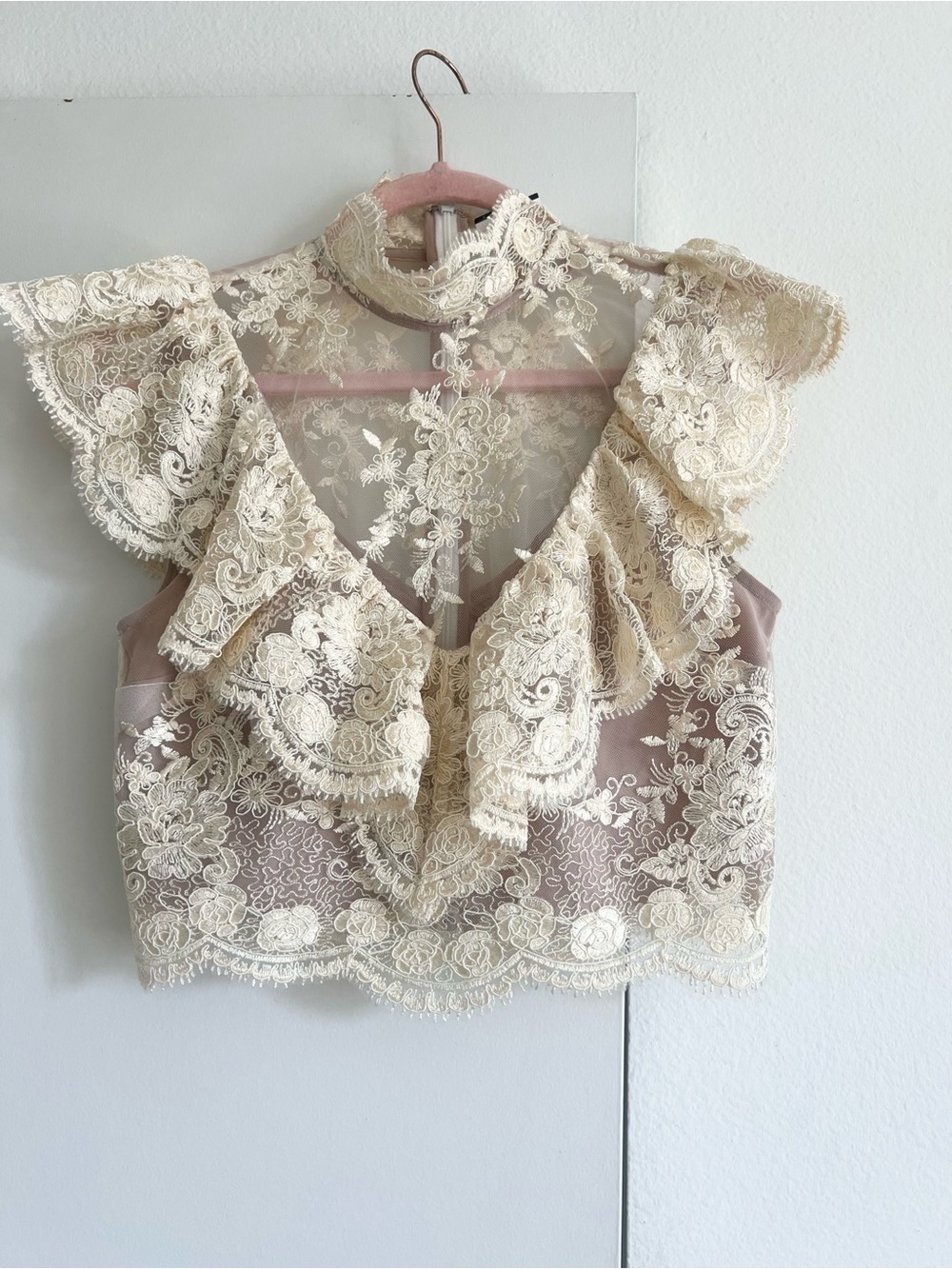 NWOT! Stone Cold Fox x REVOLVE Celia Top in Vintage Ivory - Picture 6 of 8